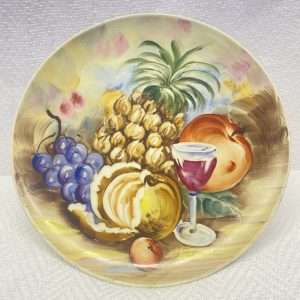 Fruit painted on a plate